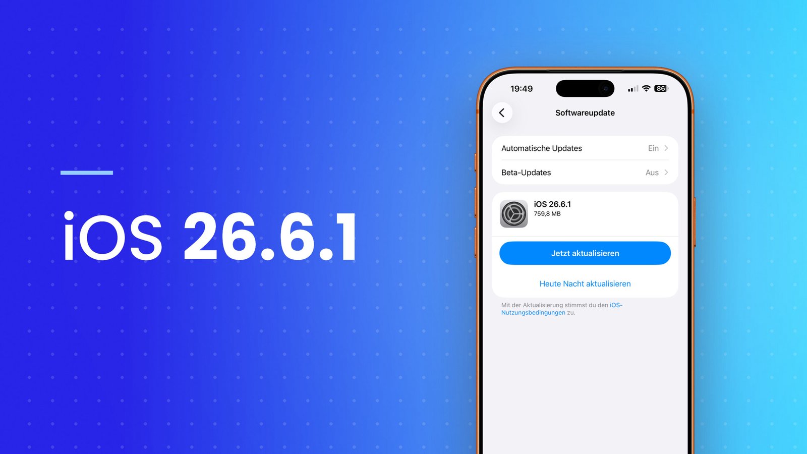 Apple iOS 26.6.1 अपडेट
